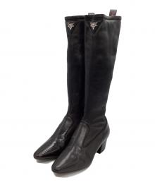 LOUIS VUITTON（ルイ ヴィトン）の古着「ロングブーツ」｜ブラック