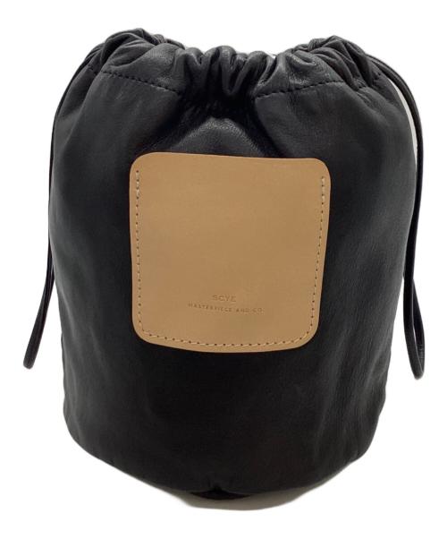SCYE（サイ）SCYE (サイ) ソフトレザードローストリンバッグ ブラックの古着・服飾アイテム