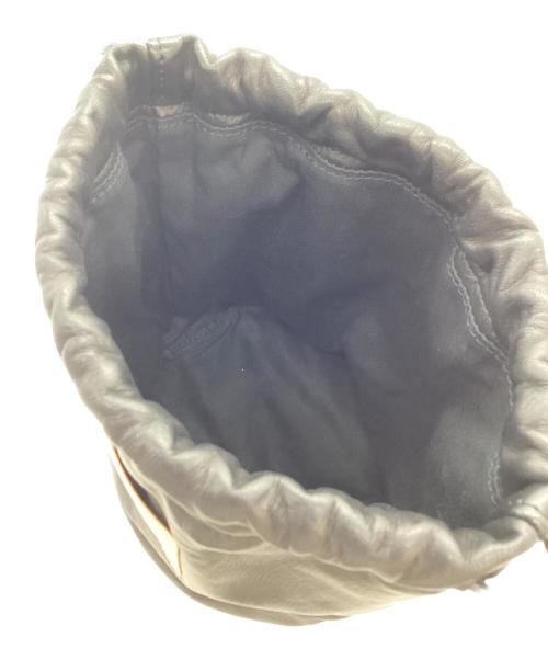 SCYE（サイ）SCYE (サイ) ソフトレザードローストリンバッグ ブラックの古着・服飾アイテム