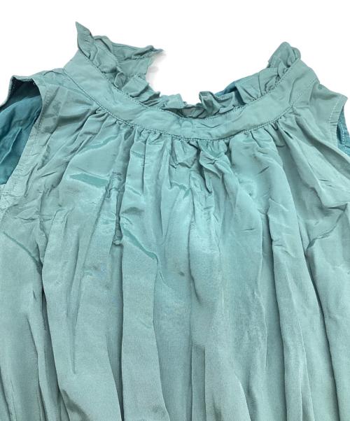 eimy istoire（エイミーイストワール）eimy istoire (エイミーイストワール) ワッシャープリーツオフショルダーワンピース / 1121330420 グリーン サイズ:FREEの古着・服飾アイテム