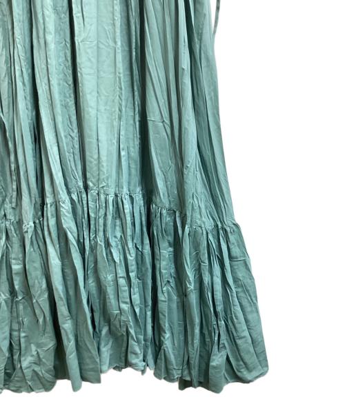 eimy istoire（エイミーイストワール）eimy istoire (エイミーイストワール) ワッシャープリーツオフショルダーワンピース / 1121330420 グリーン サイズ:FREEの古着・服飾アイテム