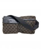 GUCCIグッチ）の古着「GGボディバッグ」｜ブラウン