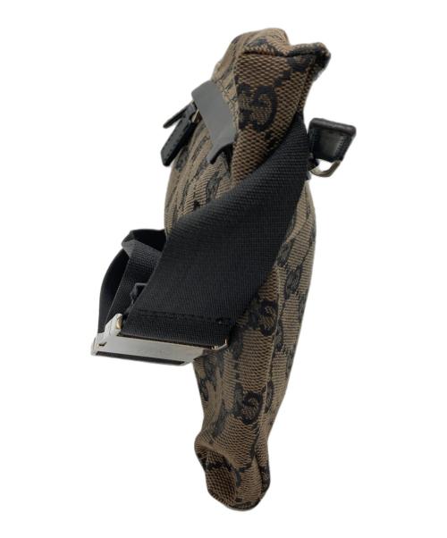 GUCCI（グッチ）GUCCI (グッチ) GGボディバッグ ブラウンの古着・服飾アイテム