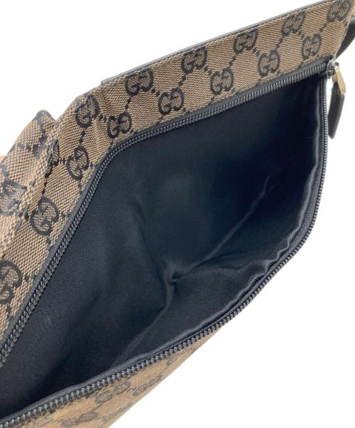 GUCCI（グッチ）GUCCI (グッチ) GGボディバッグ ブラウンの古着・服飾アイテム