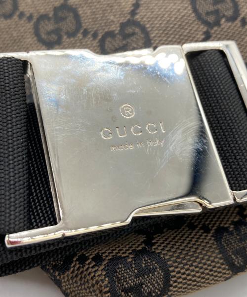 GUCCI（グッチ）GUCCI (グッチ) GGボディバッグ ブラウンの古着・服飾アイテム