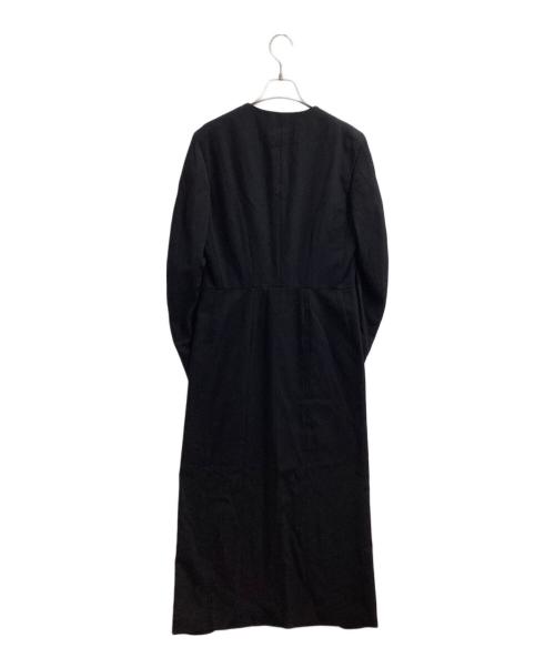 JUNYA WATANABE COMME des GARCONS（ジュンヤワタナベ コムデギャルソン）JUNYA WATANABE COMME des GARCONS ((ジュンヤワタナベ コムデギャルソン) ノーカラーコート　JC050160　AD1989 ブラック サイズ:不明(記入なし)の古着・服飾アイテム