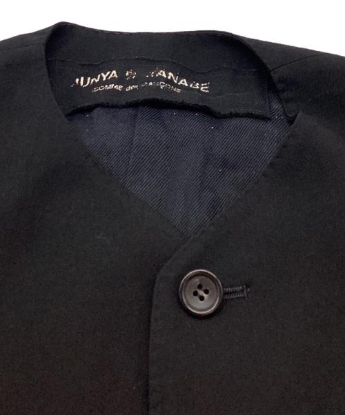 JUNYA WATANABE COMME des GARCONS（ジュンヤワタナベ コムデギャルソン）JUNYA WATANABE COMME des GARCONS ((ジュンヤワタナベ コムデギャルソン) ノーカラーコート　JC050160　AD1989 ブラック サイズ:不明(記入なし)の古着・服飾アイテム