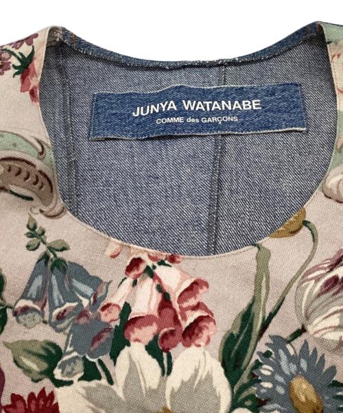 JUNYA WATANABE COMME des GARCONS（ジュンヤワタナベ コムデギャルソン）JUNYA WATANABE COMME des GARCONS ((ジュンヤワタナベ コムデギャルソン) 花柄ベスト インディゴ サイズ:表記なしの古着・服飾アイテム