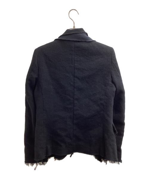 tricot COMME des GARCONS（トリココムデギャルソン）tricot COMME des GARCONS  (トリココムデギャルソン) 縮絨カットオフジャケット ブラック サイズ:Mの古着・服飾アイテム