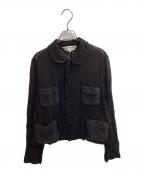 COMME des GARCONS COMME des GARCONSコムデギャルソン コムデギャルソン）の古着「Lace Cutwork Jacket / RK-J029 / AD2012」｜ブラック