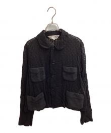 COMME des GARCONS COMME des GARCONS（コムデギャルソン コムデギャルソン）の古着「Lace Cutwork Jacket / RK-J029 / AD2012」｜ブラック