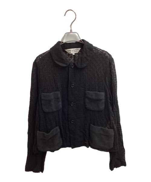 COMME des GARCONS COMME des GARCONS（コムデギャルソン コムデギャルソン）COMME des GARCONS COMME des GARCONS (コムデギャルソン コムデギャルソン) Lace Cutwork Jacket / RK-J029 / AD2012 ブラック サイズ:Mの古着・服飾アイテム