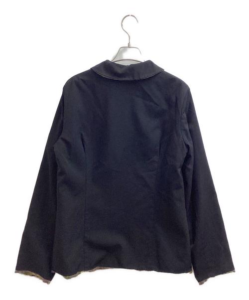 tricot COMME des GARCONS（トリココムデギャルソン）tricot COMME des GARCONS (トリココムデギャルソン) 丸襟ジャケット AD2001 TC-J028 M ブラック サイズ:Mの古着・服飾アイテム