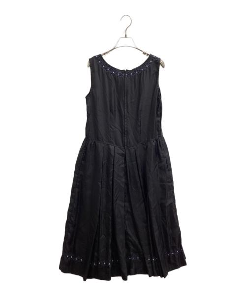 COMME des GARCONS COMME des GARCONS（コムデギャルソン コムデギャルソン）COMME des GARCONS COMME des GARCONS (コムデギャルソン コムデギャルソン) jupe by jackie (ジュップバイジャッキー) シルクワンピース / W16B022 ブラック サイズ:Mの古着・服飾アイテム