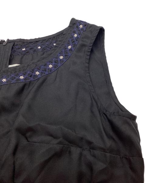 COMME des GARCONS COMME des GARCONS（コムデギャルソン コムデギャルソン）COMME des GARCONS COMME des GARCONS (コムデギャルソン コムデギャルソン) jupe by jackie (ジュップバイジャッキー) シルクワンピース / W16B022 ブラック サイズ:Mの古着・服飾アイテム