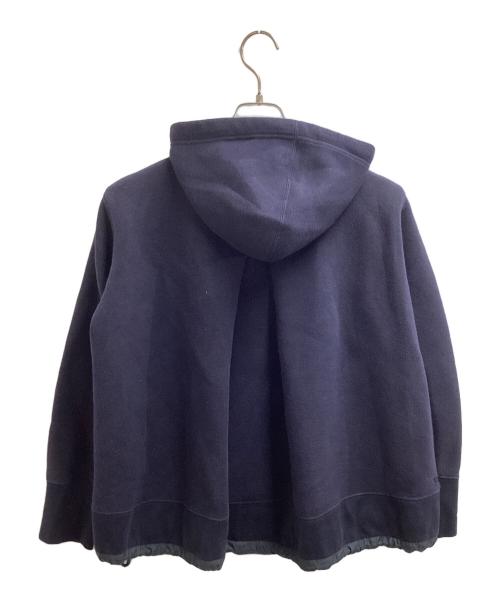 sacai（サカイ）sacai (サカイ) Sponge Sweat Hoodie / スポンジスウェットパーカー / SCW-050 ネイビー サイズ:3の古着・服飾アイテム