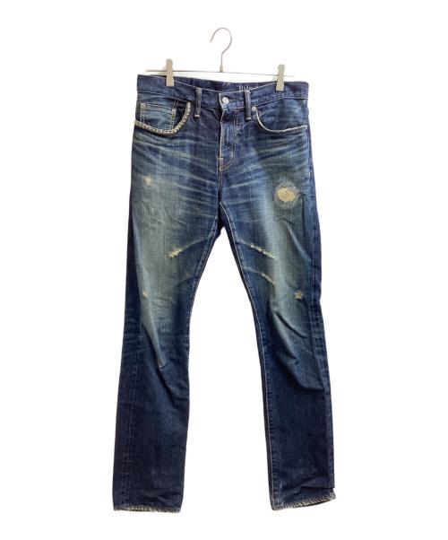 Hysteric Glamour（ヒステリックグラマー）Hysteric Glamour (ヒステリックグラマー) RWCLASH加工デニムスリム / 02191AP20 / REAL WRINKLE CLASH加工 インディゴ サイズ:31の古着・服飾アイテム
