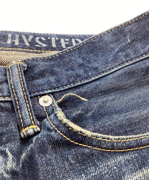 Hysteric Glamour（ヒステリックグラマー）Hysteric Glamour (ヒステリックグラマー) RWCLASH加工デニムスリム / 02191AP20 / REAL WRINKLE CLASH加工 インディゴ サイズ:31の古着・服飾アイテム