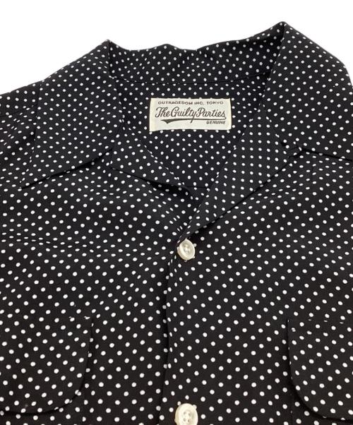 WACKO MARIA（ワコマリア）WACKO MARIA (ワコマリア) オープンカラードットシャツ ブラック サイズ:Mの古着・服飾アイテム