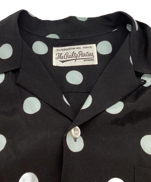 WACKO MARIA（ワコマリア）WACKO MARIA (ワコマリア) オープンカラードットシャツ ブラック サイズ:Mの古着・服飾アイテム