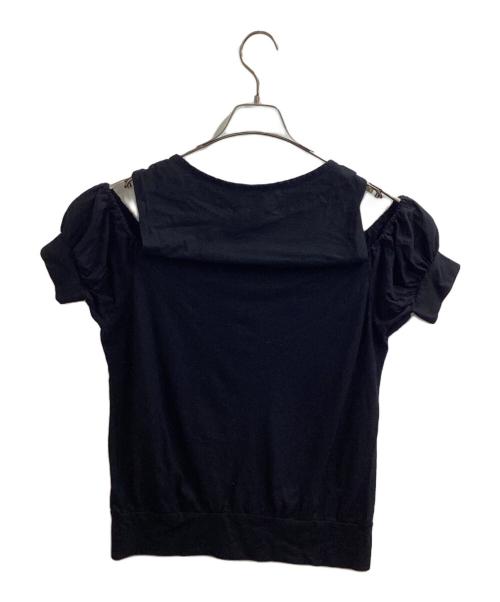 LIMI feu（リミフゥ）LIMI feu (リミフゥ) オープンショルダーカットソー ブラック サイズ:Sの古着・服飾アイテム