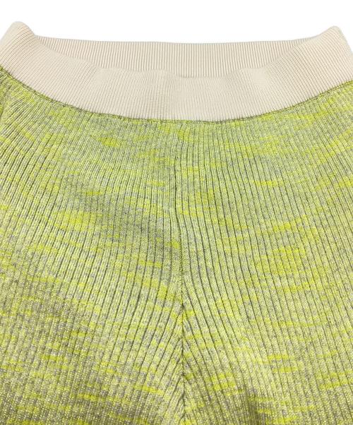 la veille by SUPERIOR CLOSET（ラヴェイユ バイ スーペリアクローゼット）la veille by SUPERIOR CLOSET (ラヴェイユ バイ スーペリアクローゼット) メランジリブニットパンツ / 7131176925 ライトグリーン サイズ:9の古着・服飾アイテム