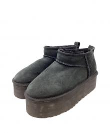 UGG（アグ）の古着「Classic Ultra Mini Platform / クラシック ウルトラ ミニ プラットフォーム / ムートンブーツ」｜ブラック