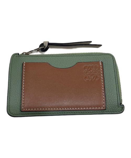 LOEWE（ロエベ）LOEWE (ロエベ) コインカードホルダー / 262035 / スペイン製 グリーンの古着・服飾アイテム