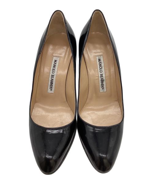 Manolo Blahnik（マノロブラニク）Manolo Blahnik (マノロブラニク) ポインテッドトゥヒールパンプス  ブラック サイズ:35 1/2の古着・服飾アイテム