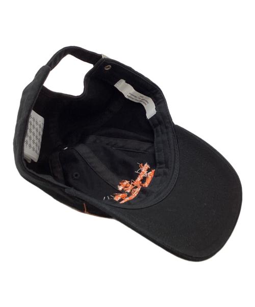 ROKH（ロク）rokh (ロク) RESTIR (リステア) Rokh Fluro Edition Emb Baseball Cap ネオン プロジェクト（Neon Project）ベースボールキャップ コラボ  ブラック サイズ:Fの古着・服飾アイテム