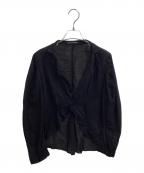 yohji yamamoto+noirヨウジヤマモトプリュスノアール）の古着「カーディガン / NX-J05-003」｜ブラック