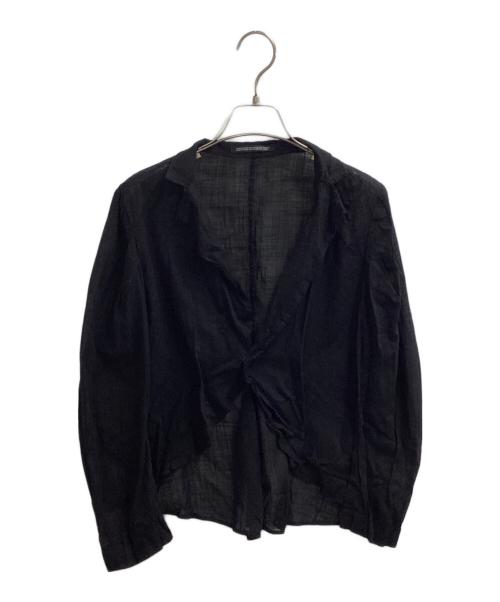 yohji yamamoto+noir（ヨウジヤマモトプリュスノアール）yohji yamamoto+Noir (ヨウジヤマモトプリュスノアール) カーディガン / NX-J05-003 ブラック サイズ:1の古着・服飾アイテム