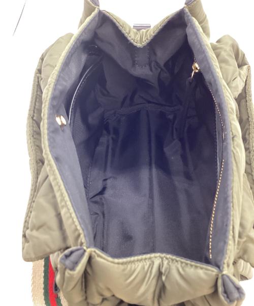 VIOLAd'ORO（ヴィオラドーロ）VIOLAd'ORO (ヴィオラドーロ) キルティングナイロン2WAYバッグ / Sサイズ GINO カーキの古着・服飾アイテム