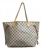 LOUIS VUITTONルイ ヴィトン）の古着「ルイ・ヴィトン ダミエ・アズール ネヴァーフルMM トートバッグ  N51107」｜ホワイト