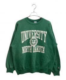 Champion（チャンピオン）の古着「カレッジスウェット / 90's / University of North Dakota / ノースダコタ大学」｜グリーン