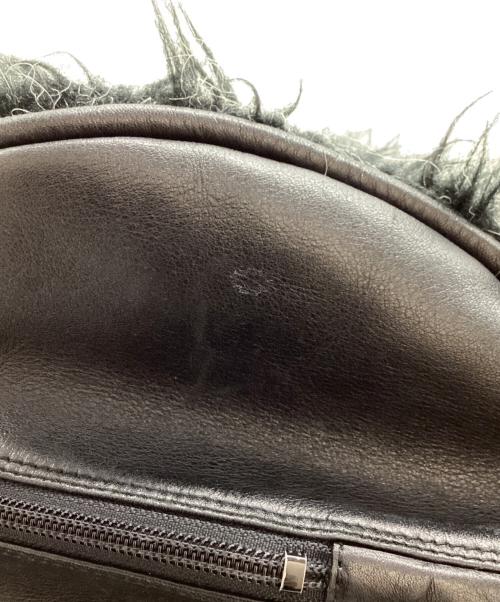 ISSEY MIYAKE（イッセイミヤケ）ISSEY MIYAKE (イッセイミヤケ) ファーハンドバッグ ブラックの古着・服飾アイテム