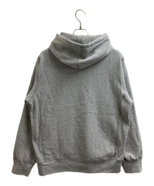 SUPREME（シュプリーム）Supreme (シュプリーム) sequin viper hooded sweatshirt / スパンコールバイパーフード付きスウェットシャツ / 19AW グレー サイズ:Lの古着・服飾アイテム