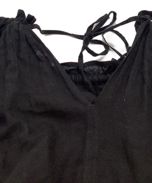 JOURNAL STANDARD relume（ジャーナルスタンダード レリューム）JOURNAL STANDARD relume (ジャーナルスタンダード レリューム) レーヨンコットンギャザーワンピース ブラック サイズ:FREEの古着・服飾アイテム
