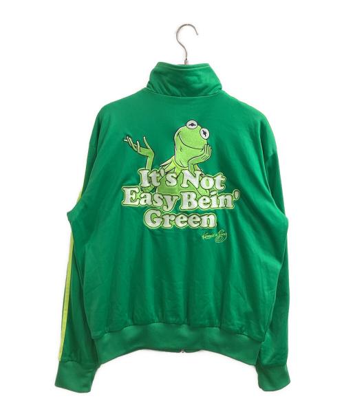 adidas（アディダス）adidas Kermit (カーミット) “Kermit The Frog” Training JKT / カーミットザフロッグトレーニングジャケット / 06年製 ADICOLOR / 058387 グリーン サイズ:XLの古着・服飾アイテム