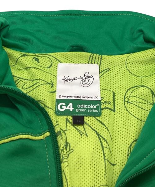 adidas（アディダス）adidas Kermit (カーミット) “Kermit The Frog” Training JKT / カーミットザフロッグトレーニングジャケット / 06年製 ADICOLOR / 058387 グリーン サイズ:XLの古着・服飾アイテム