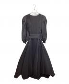 ebony eyesエボニーアイズ）の古着「ebony eyes / エボニーアイズ / 変形プリーツワンピース」｜ブラック