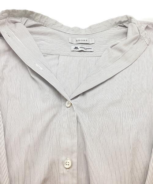 ADORE（アドーア）ADORE (アドーア) THOMAS MASON (トーマスメイソン) ADORE / アドーア / THOMAS MASON / トーマスメイソン / COブロードシャツ / 531-2910011 ホワイト サイズ:38の古着・服飾アイテム