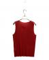 ISSEY MIYAKE (イッセイミヤケ) ノースリーブプリーツブラウス / PP05-JK600 レッド サイズ:M：9000円