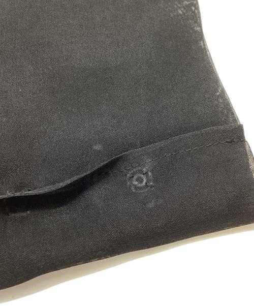 edition（エディション）edition (エディション) シルクオーガンフィットフレアシャツ　34-01-41-01015 ブラック サイズ:34の古着・服飾アイテム