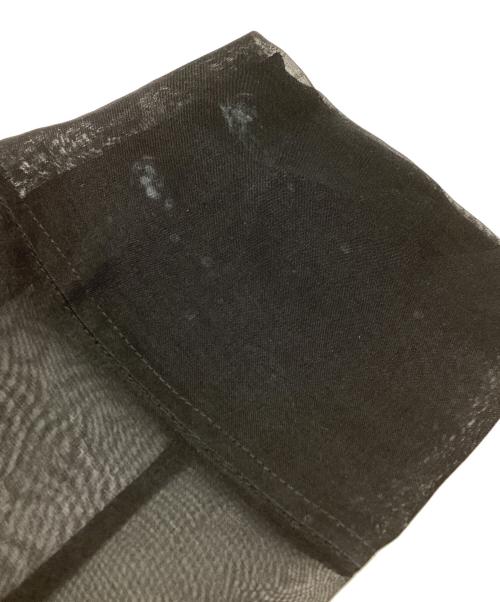 edition（エディション）edition (エディション) シルクオーガンフィットフレアシャツ　34-01-41-01015 ブラック サイズ:34の古着・服飾アイテム