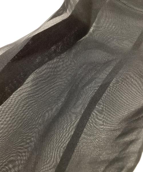 edition（エディション）edition (エディション) シルクオーガンフィットフレアシャツ　34-01-41-01015 ブラック サイズ:34の古着・服飾アイテム