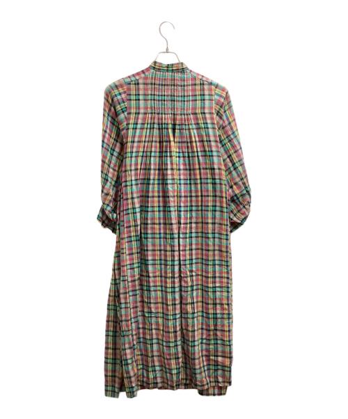ne quittez pas（ヌキテパ）ne quittez pas (ヌキテパ) マドラス チェック ワンピース グリーン サイズ:Freeの古着・服飾アイテム