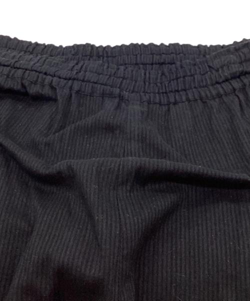 ne quittez pas（ヌキテパ）ne quittez pas (ヌキテパ) Dobby Stripe Plain Tiered Pants ブラック サイズ:Sの古着・服飾アイテム