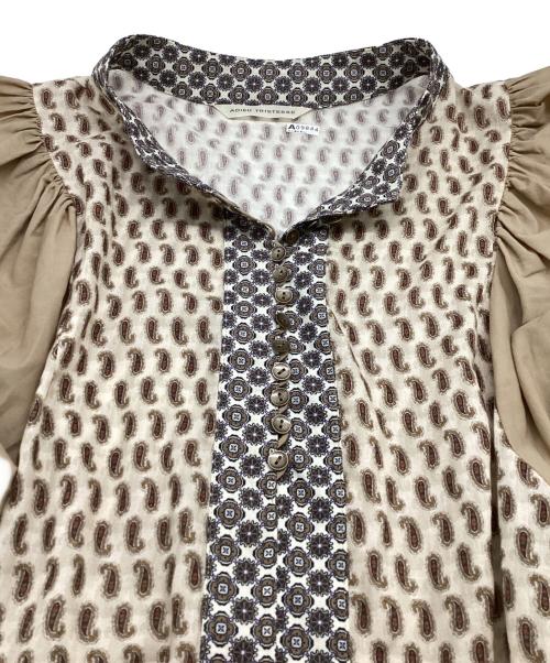 ADIEU TRISTESSE（アデュートリステス）ADIEU TRISTESSE (アデュートリステス) インポートプリントワンピース / B0113AFA042 ブラウン サイズ:FREEの古着・服飾アイテム