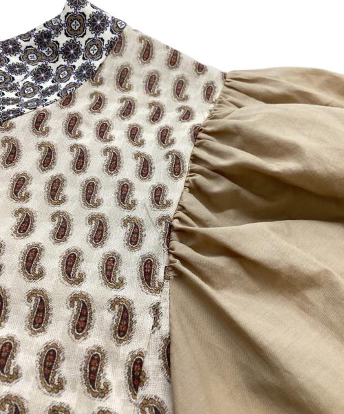 ADIEU TRISTESSE（アデュートリステス）ADIEU TRISTESSE (アデュートリステス) インポートプリントワンピース / B0113AFA042 ブラウン サイズ:FREEの古着・服飾アイテム